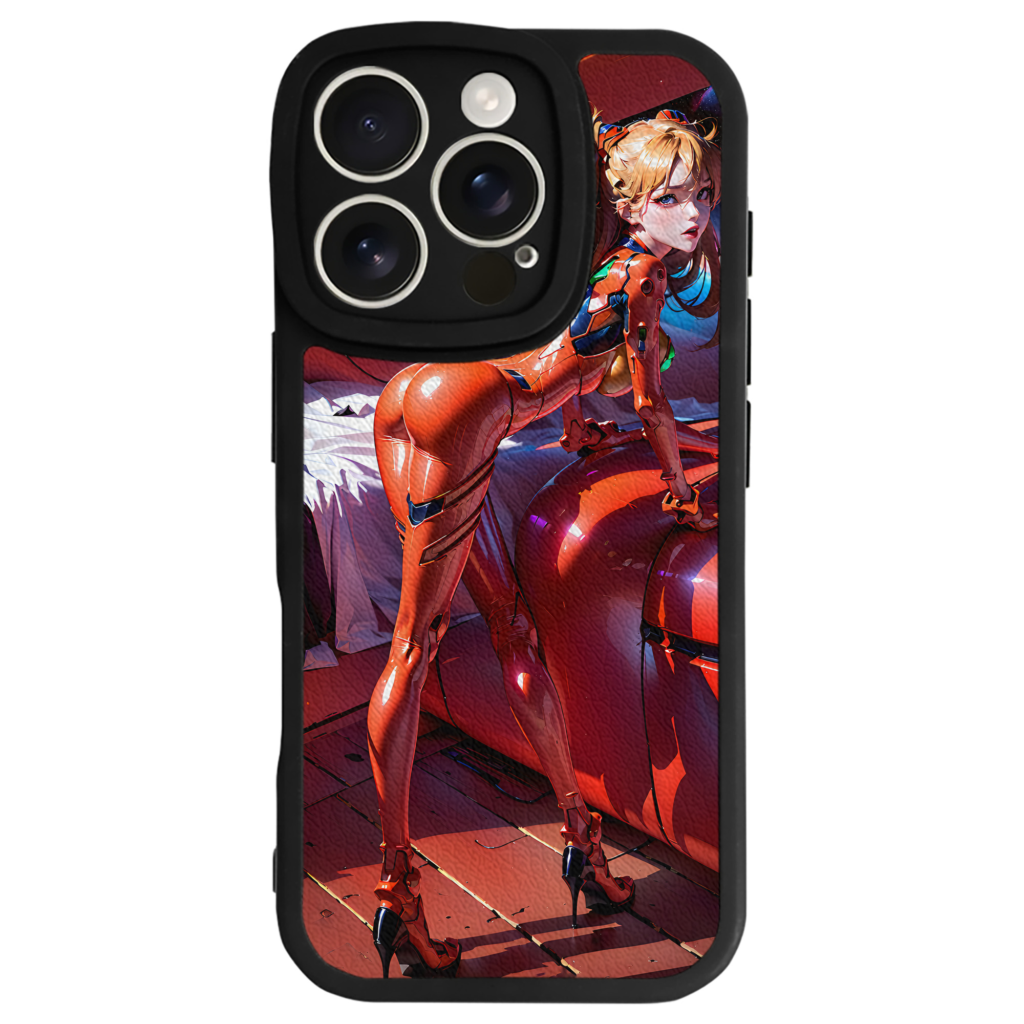 （画像用） EVA 新世紀エヴァンゲリオン 【iPhone 16シリーズ対応】シリコンスマホケース（レザー調） 材質：シリコン